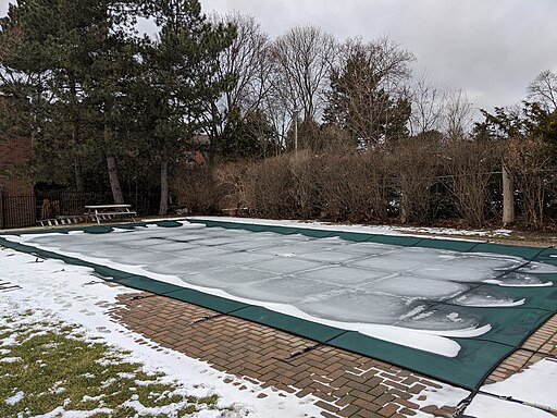 copertura piscina in inverno